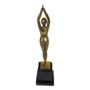 [LA-46188] Bronzeskulptur Bronzefigur poliert Seesternkleid Starfisch Bild 5