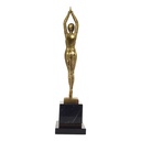 [LA-46188] Bronzeskulptur Bronzefigur poliert Seesternkleid Starfisch Bild 6