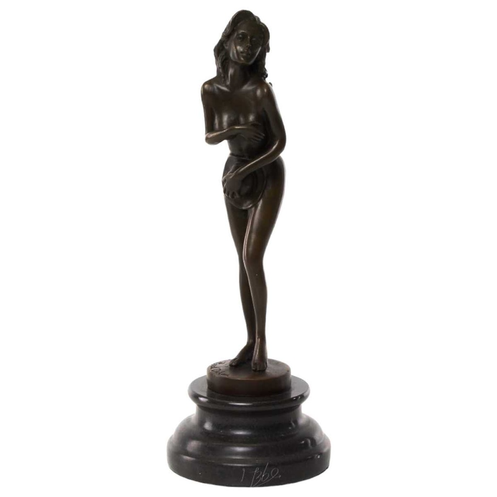 [LA-46226] Bronzeskulptur Bronzefigur Erotik Frau Bild 2