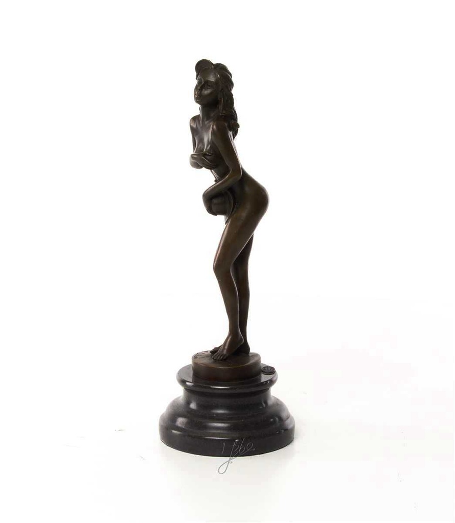[LA-46226] Bronzeskulptur Bronzefigur Erotik Frau Bild 4