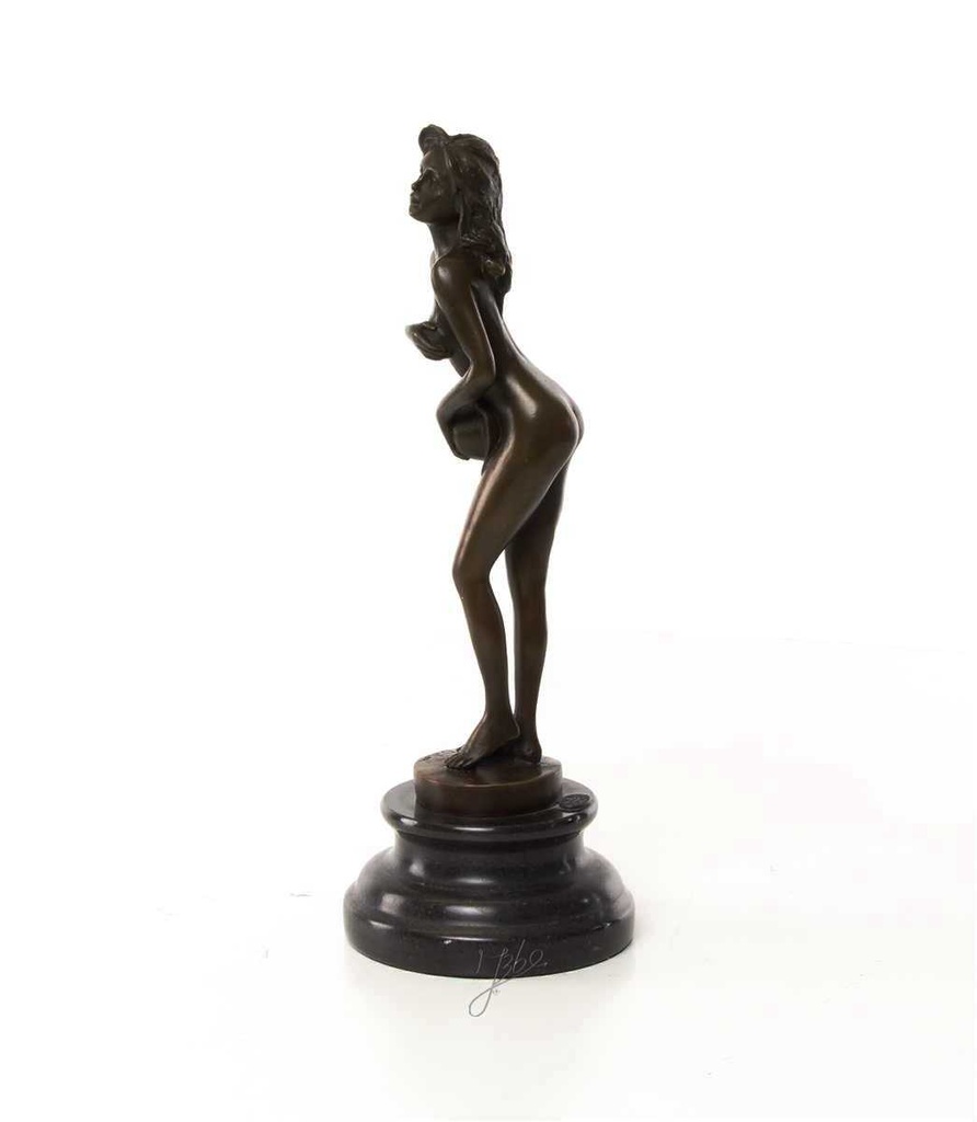 [LA-46226] Bronzeskulptur Bronzefigur Erotik Frau Bild 5