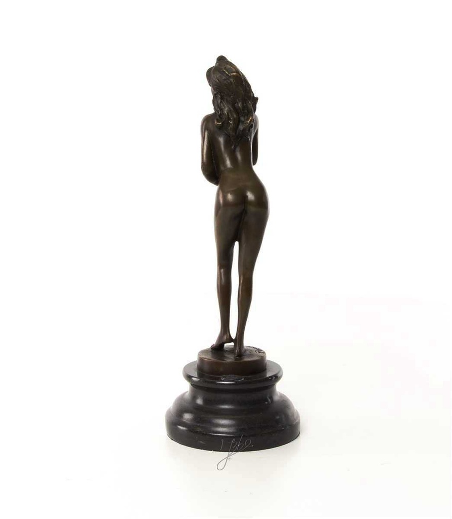 [LA-46226] Bronzeskulptur Bronzefigur Erotik Frau Bild 8