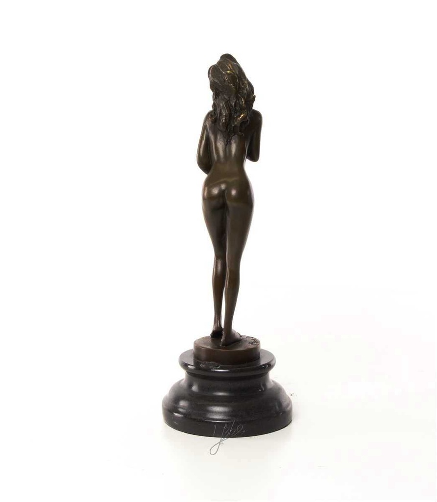 [LA-46226] Bronzeskulptur Bronzefigur Erotik Frau Bild 9