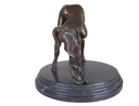 [LA-46227] Bronzeskulptur Bronzefigur Erotik Frau Bückt Sich Art-Deco-Stil Bild 3