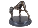 [LA-46227] Bronzeskulptur Bronzefigur Erotik Frau Bückt Sich Art-Deco-Stil Bild 6