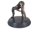 [LA-46227] Bronzeskulptur Bronzefigur Erotik Frau Bückt Sich Art-Deco-Stil Bild 7