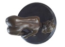 [LA-46227] Bronzeskulptur Bronzefigur Erotik Frau Bückt Sich Art-Deco-Stil Bild 14