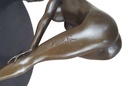 [LA-46227] Bronzeskulptur Bronzefigur Erotik Frau Bückt Sich Art-Deco-Stil Bild 15