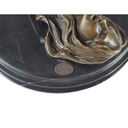 [LA-46228] Bronzeskulptur Bronzefigur Erotik Frau Liegend Auf Dem Boden Art-Deco-Stil Bild 7