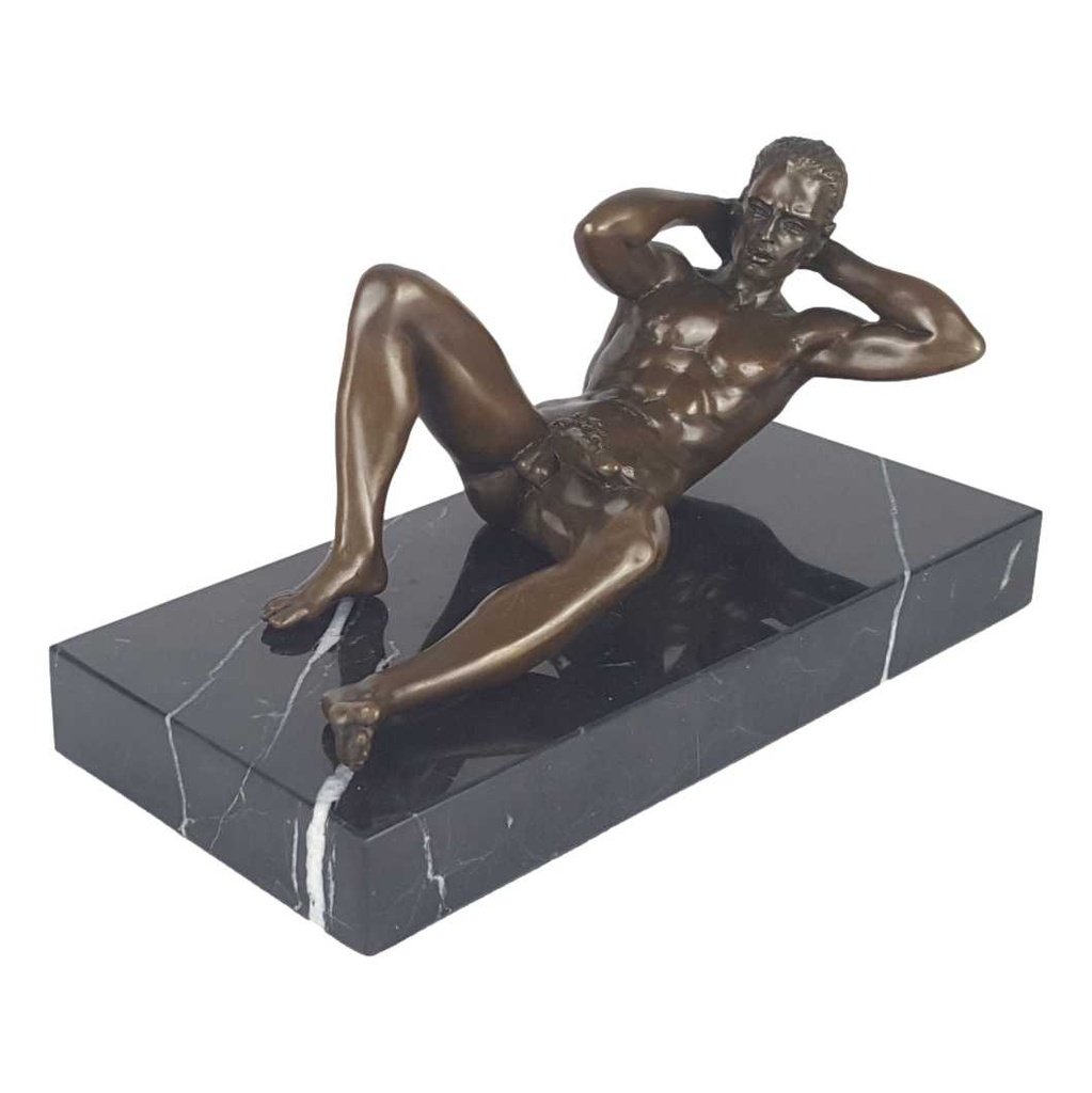 [LA-46230] Bronzeskulptur Bronzefigur Erotik Antik-Stil Bild 2