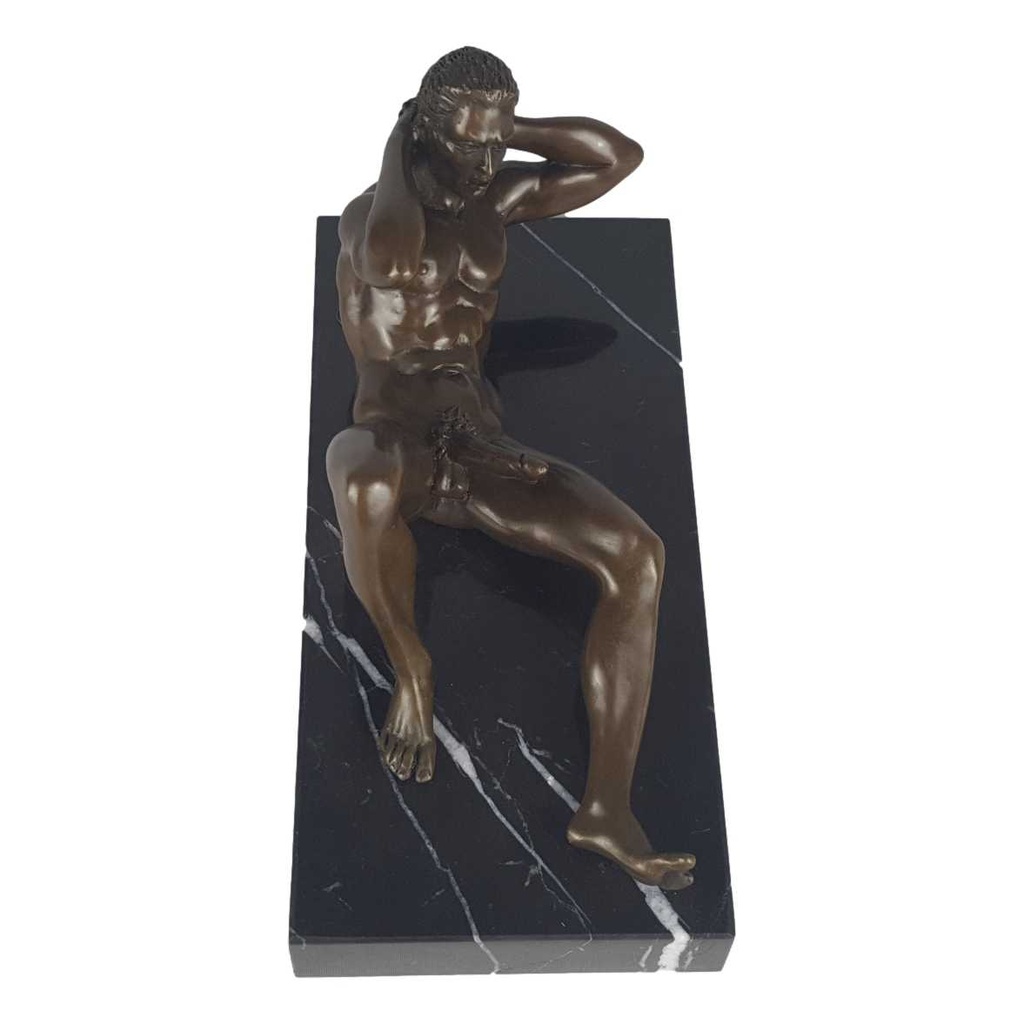 [LA-46230] Bronzeskulptur Bronzefigur Erotik Antik-Stil Bild 5