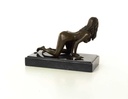 [LA-46232] Bronzeskulptur Bronzefigur Erotik Girl Lady Kniend Art-Deco-Stil Bild 11