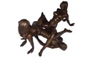 [LA-46235] Bronzeskulptur Bronzefigur Erotik Erotische Bronzegruppe (Dreier) Bild 2
