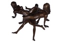 [LA-46235] Bronzeskulptur Bronzefigur Erotik Erotische Bronzegruppe (Dreier) Bild 5