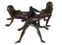 [LA-46235] Bronzeskulptur Bronzefigur Erotik Erotische Bronzegruppe (Dreier) Bild 6