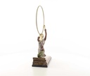 [LA-46249] Bronzeskulptur Bronzefigur Kalt Bemalt Kniende Reifentänzerin Ecstasy Bild 5
