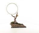 [LA-46249] Bronzeskulptur Bronzefigur Kalt Bemalt Kniende Reifentänzerin Ecstasy Bild 8