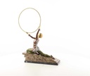[LA-46249] Bronzeskulptur Bronzefigur Kalt Bemalt Kniende Reifentänzerin Ecstasy Bild 9