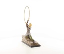 [LA-46249] Bronzeskulptur Bronzefigur Kalt Bemalt Kniende Reifentänzerin Ecstasy Bild 11