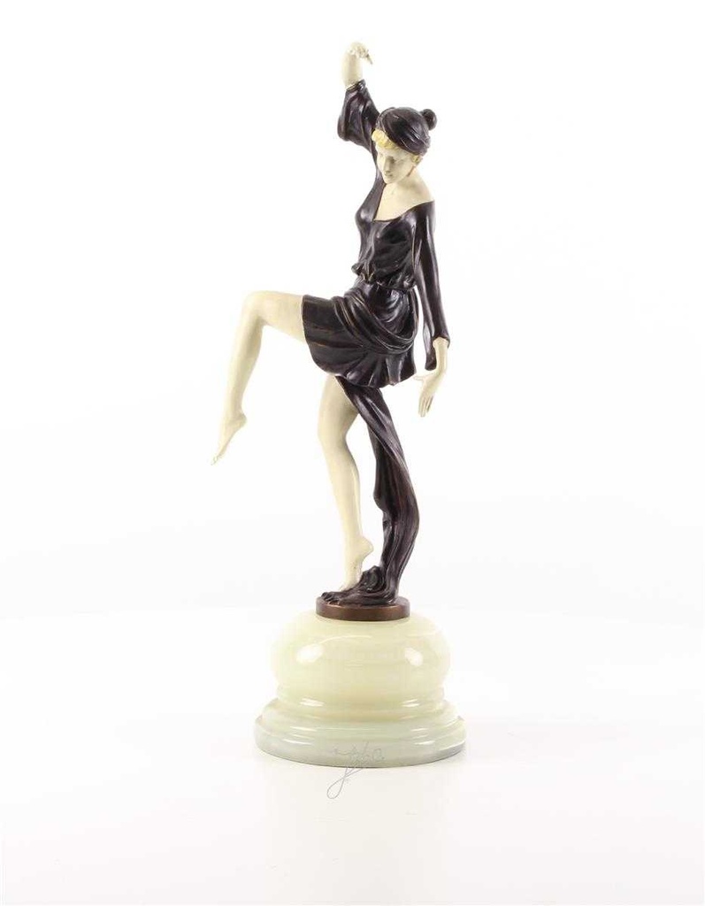 [LA-46250] Bronzeskulptur Bronzefigur Herbsttänzerin The Autumn Dancer Bild 3