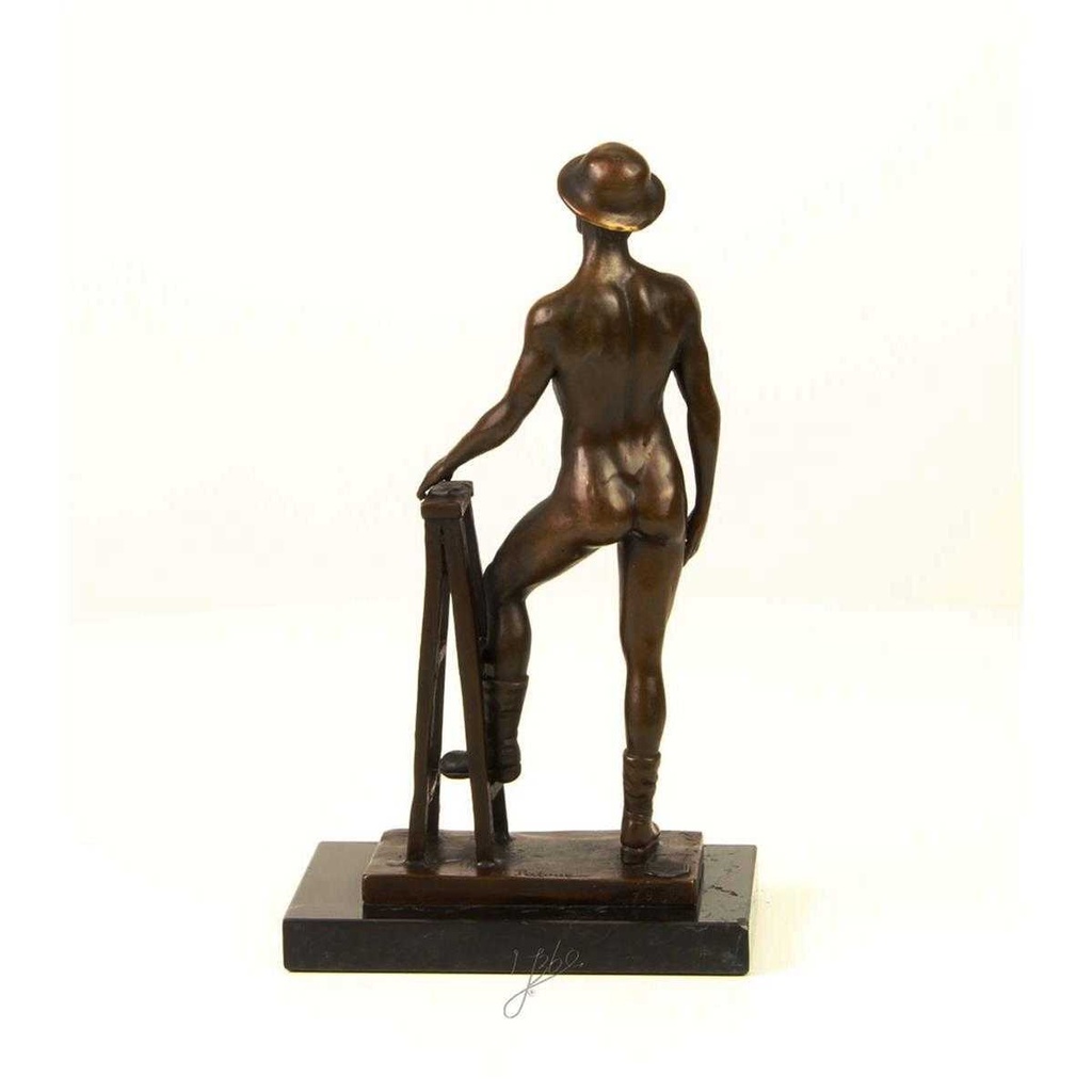 [LA-46267] Bronzeskulptur Bronzefigur Erotik Antik-Stil Bild 8