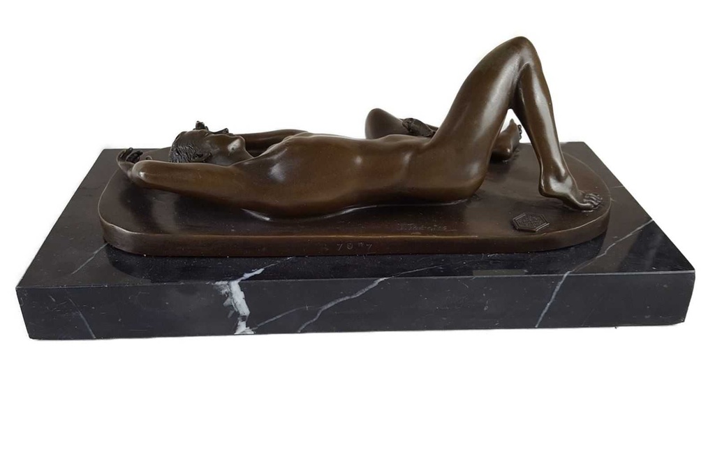 [LA-46268] Bronzeskulptur Bronzefigur Mann Erotische Kunst Erotik Antik-Stil Bild 5
