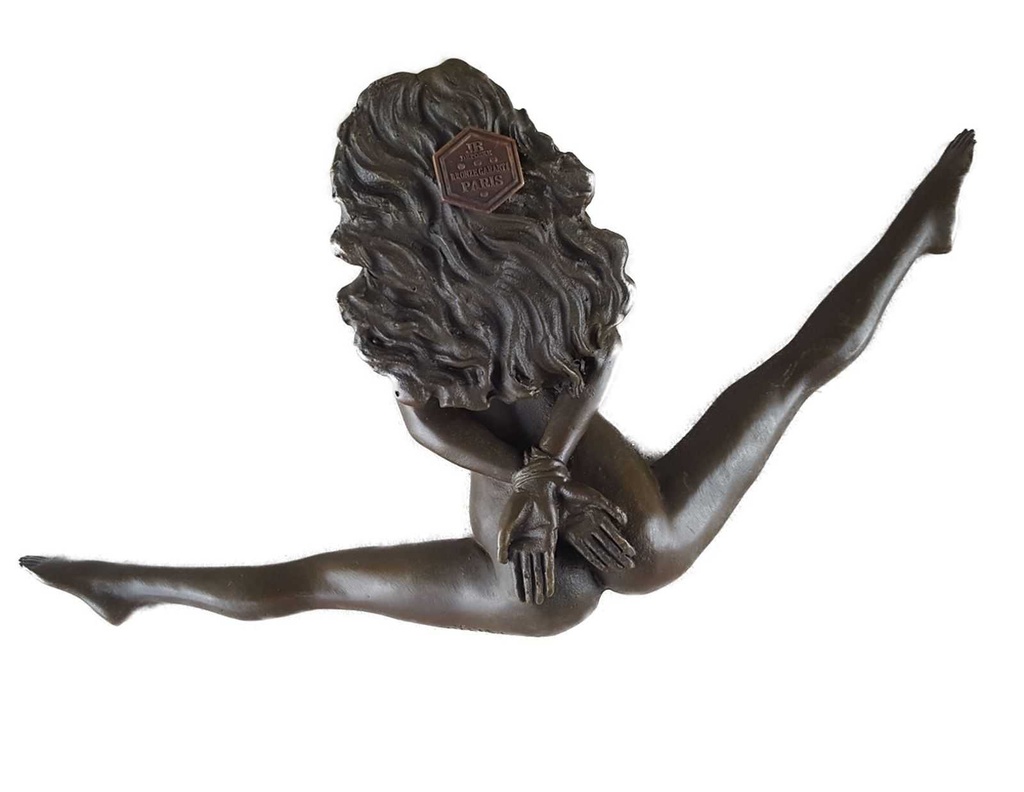 [LA-46270] Bronzeskulptur Bronzefigur Erotik Briefbeschwerer Bild 7