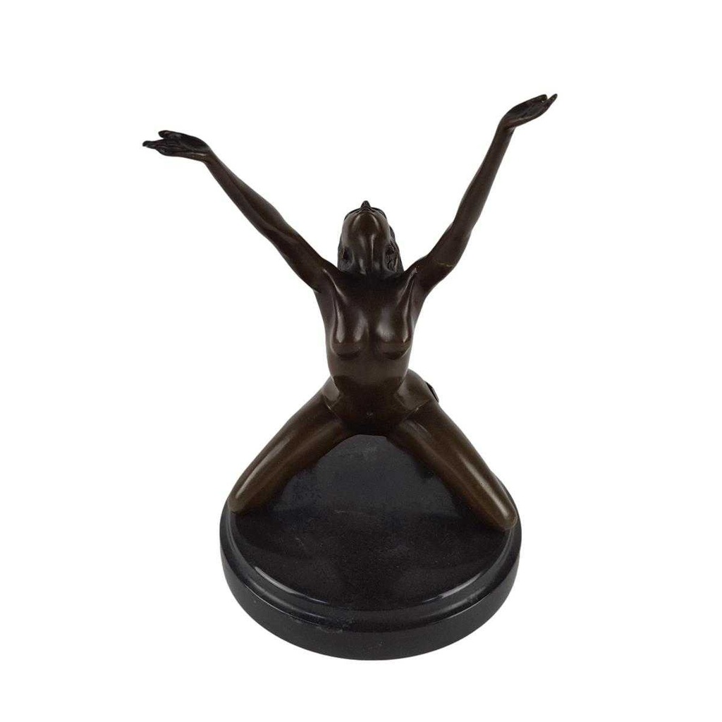 [LA-46273] Bronzeskulptur Bronzefigur Erotik Frau Akt Bild 3