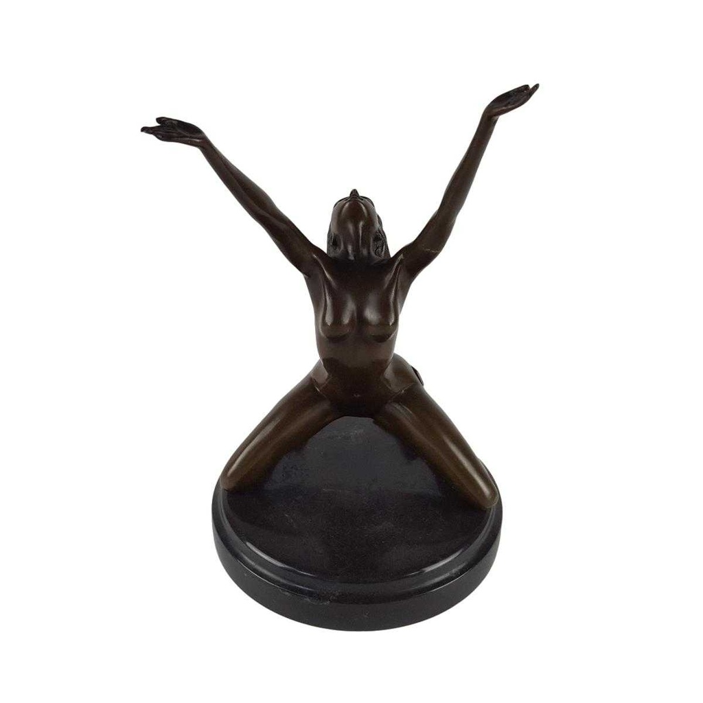 [LA-46273] Bronzeskulptur Bronzefigur Erotik Frau Akt Bild 4