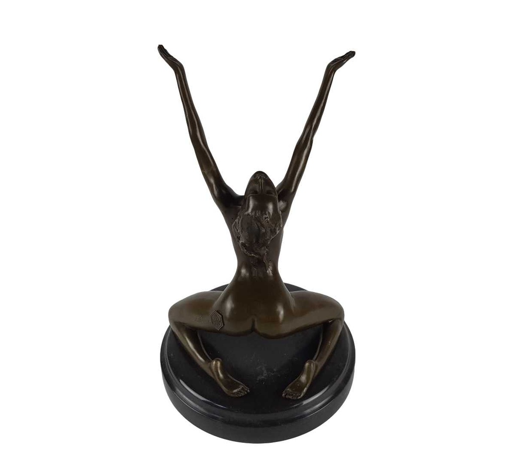[LA-46273] Bronzeskulptur Bronzefigur Erotik Frau Akt Bild 6