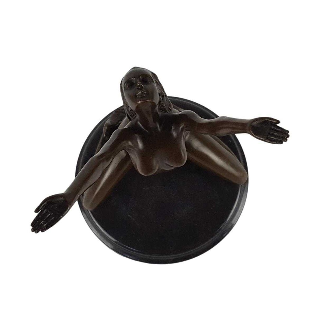 [LA-46273] Bronzeskulptur Bronzefigur Erotik Frau Akt Bild 8