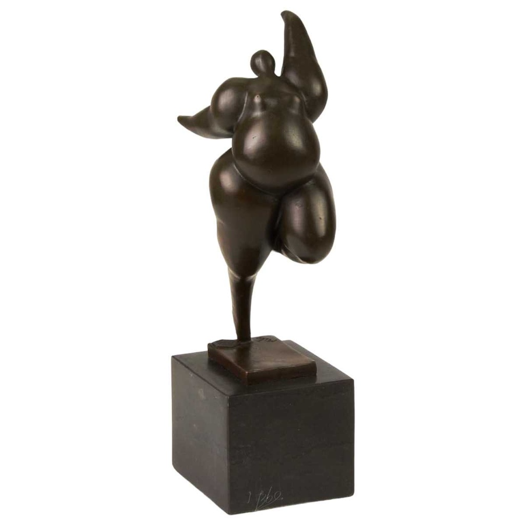 [LA-46278] Bronzeskulptur Bronzefigur Frau Abstrakt-Stil #46278 Bild 2