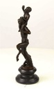 [LA-46279] Bronzeskulptur Bronzefigur Faun mit Kleinem Bacchus Bild 4