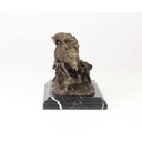 [LA-46282] Bronzeskulptur Bronzefigur Hunde Greifen Wildschwein An Bild 14