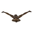 [LA-46285] Bronzeskulptur Bronzefigur Erotik Frau Liegend Auf Dem Boden Bild 4