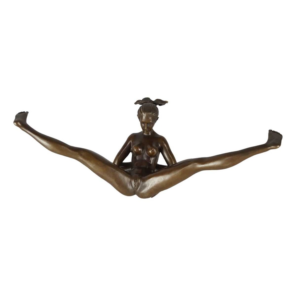 [LA-46285] Bronzeskulptur Bronzefigur Erotik Frau Liegend Auf Dem Boden Bild 10