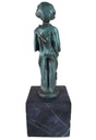 [LA-46288] Bronzeskulptur Bronzefigur Bronze Patiniert Kleines Straßenkind Bild 4
