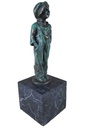 [LA-46288] Bronzeskulptur Bronzefigur Bronze Patiniert Kleines Straßenkind Bild 7