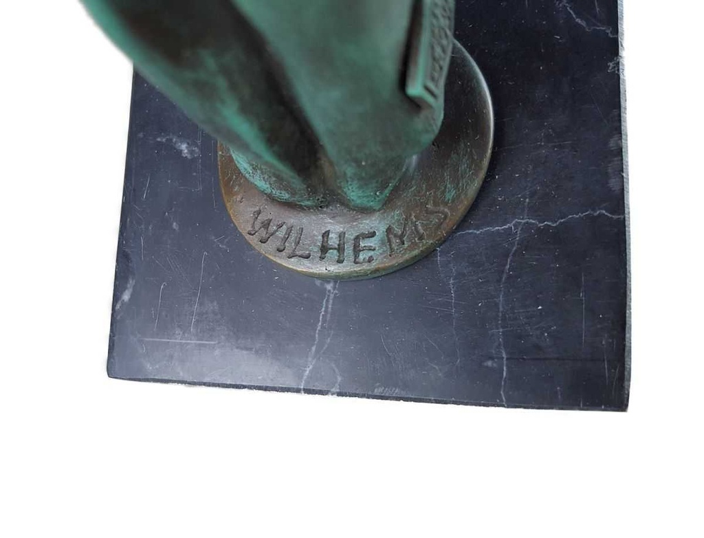 [LA-46288] Bronzeskulptur Bronzefigur Bronze Patiniert Kleines Straßenkind Bild 8