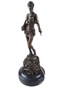 [LA-46294] Bronzeskulptur Bronzefigur Amazone Kriegerin mit Schwert Bild 2