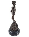 [LA-46294] Bronzeskulptur Bronzefigur Amazone Kriegerin mit Schwert Bild 3