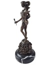 [LA-46294] Bronzeskulptur Bronzefigur Amazone Kriegerin mit Schwert Bild 4
