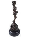 [LA-46294] Bronzeskulptur Bronzefigur Amazone Kriegerin mit Schwert Bild 8