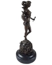 [LA-46294] Bronzeskulptur Bronzefigur Amazone Kriegerin mit Schwert Bild 9