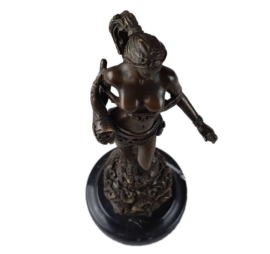[LA-46294] Bronzeskulptur Bronzefigur Amazone Kriegerin mit Schwert Bild 11