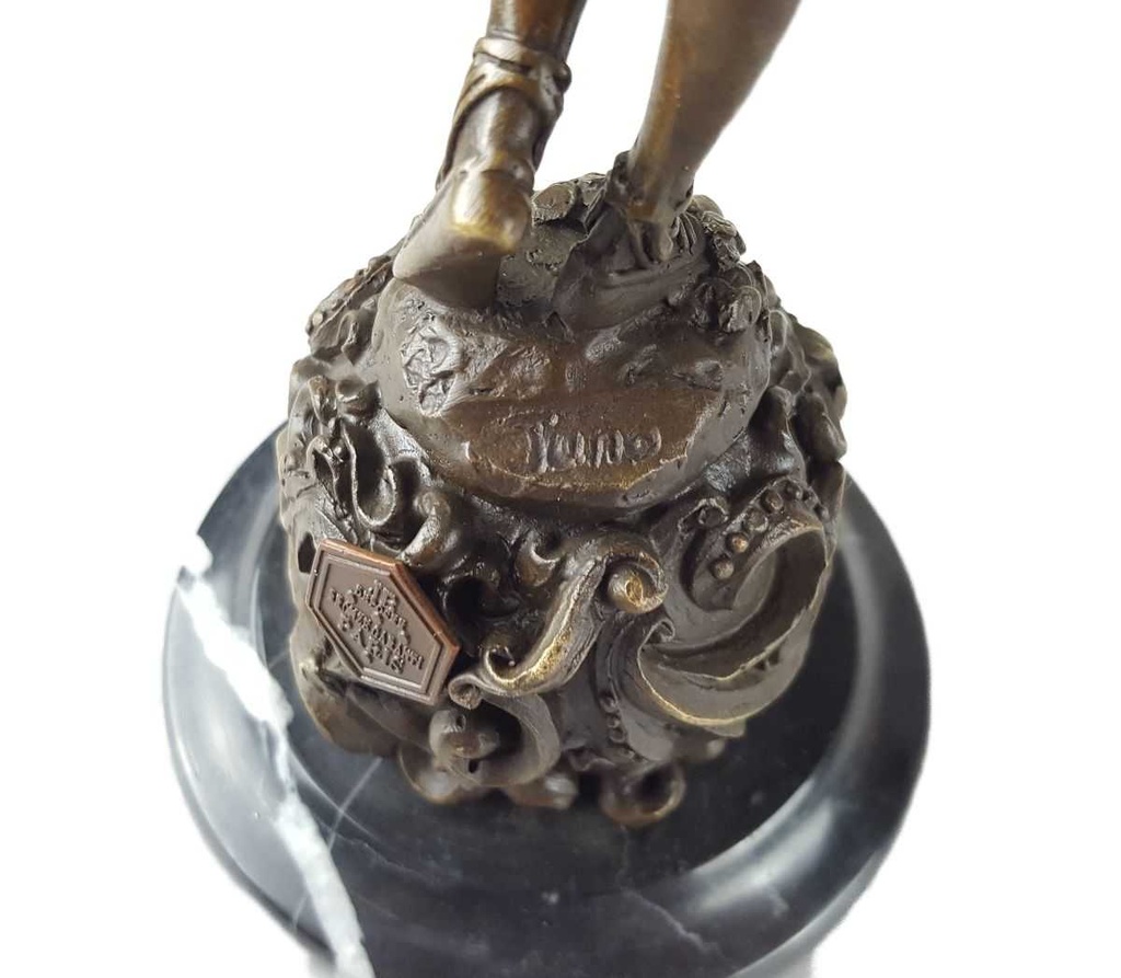 [LA-46294] Bronzeskulptur Bronzefigur Amazone Kriegerin mit Schwert Bild 14