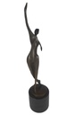[LA-46296] Bronzeskulptur Bronzefigur Tanzende Frau Tänzerin Abstrakt-Stil Bild 2