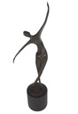 [LA-46296] Bronzeskulptur Bronzefigur Tanzende Frau Tänzerin Abstrakt-Stil Bild 5