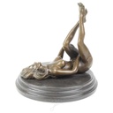 [LA-46302] Bronzeskulptur Bronzefigur Erotik Frau Art-Deco-Stil Bild 2