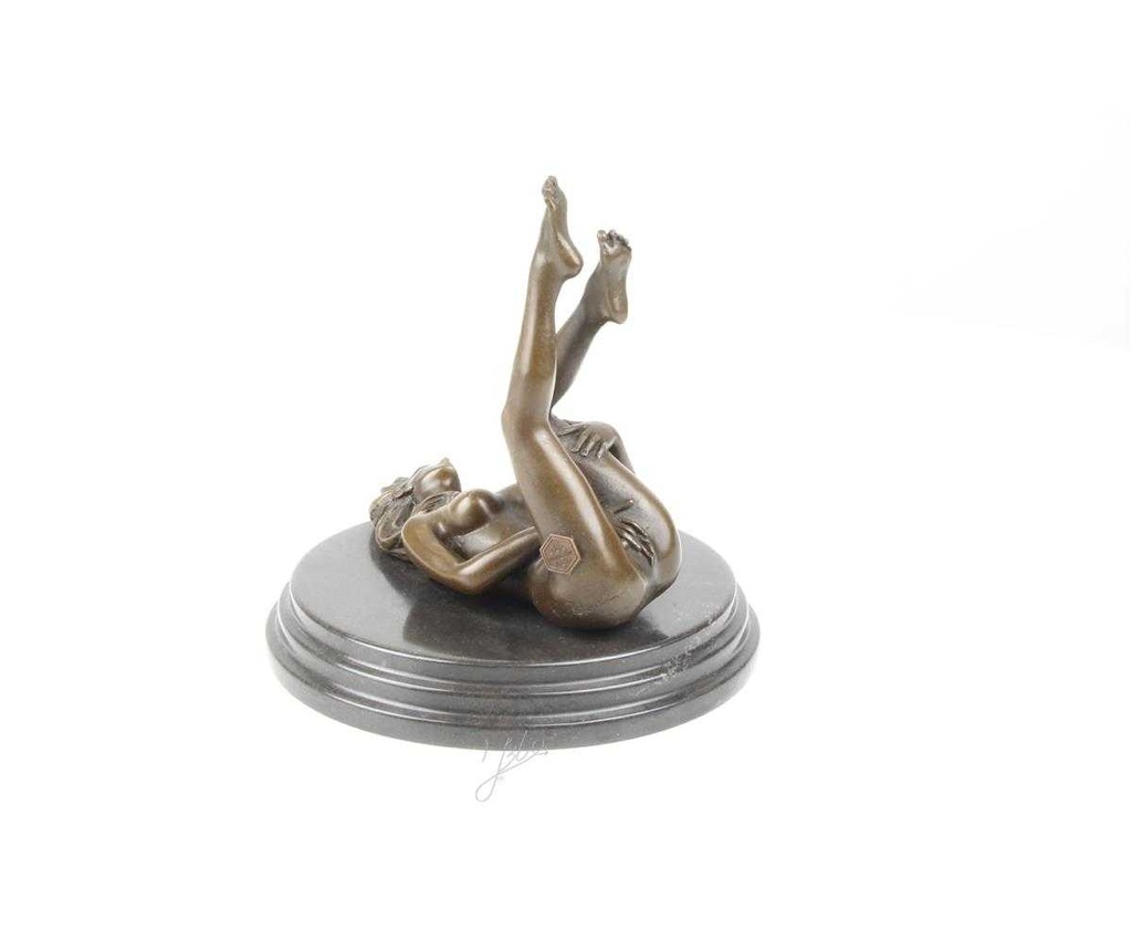 [LA-46302] Bronzeskulptur Bronzefigur Erotik Frau Art-Deco-Stil Bild 13
